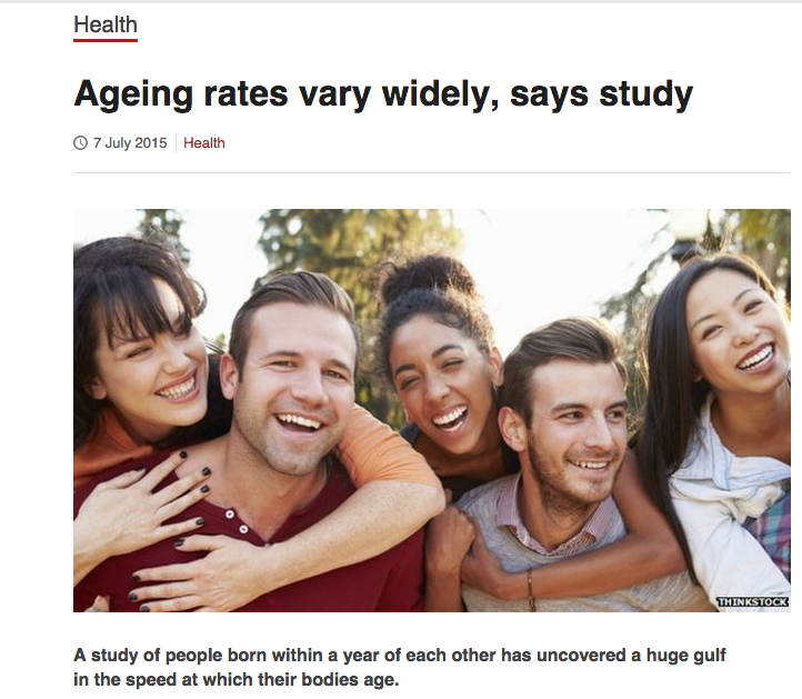 Aging rates vary