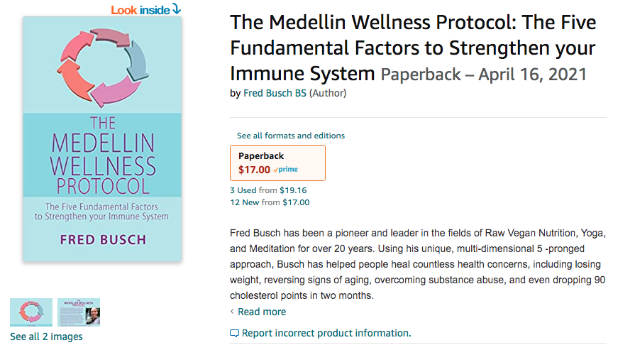 Order Fred Busch's The Medellin Wellness Protocol